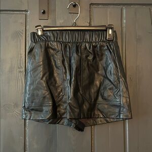 NEW. Steve Madden leather shorts.